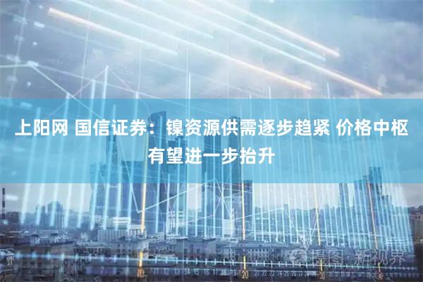 上阳网 国信证券：镍资源供需逐步趋紧 价格中枢有望进一步抬升